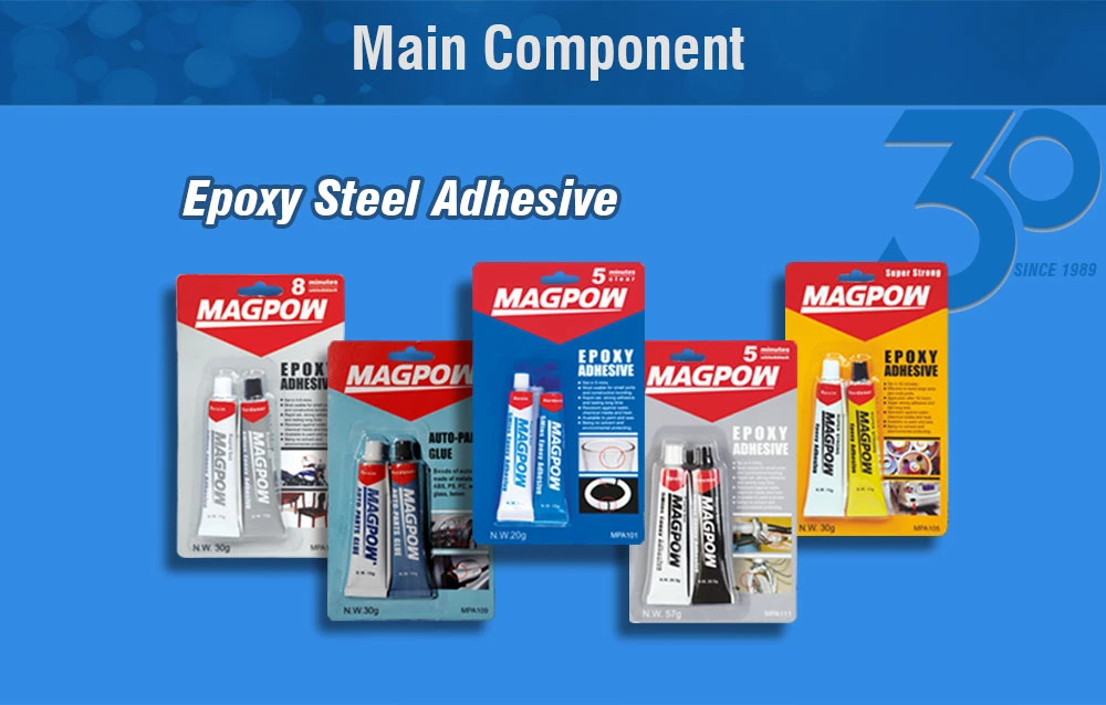 Strong Quality Magpow Ab Epoxy Steel Adhesive for Auto-Motive and Metal  Bonding